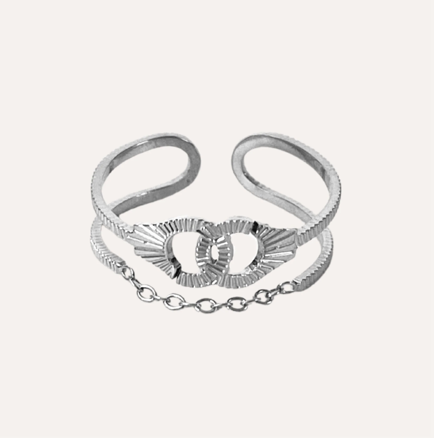 Alana | Bague en acier inoxydable