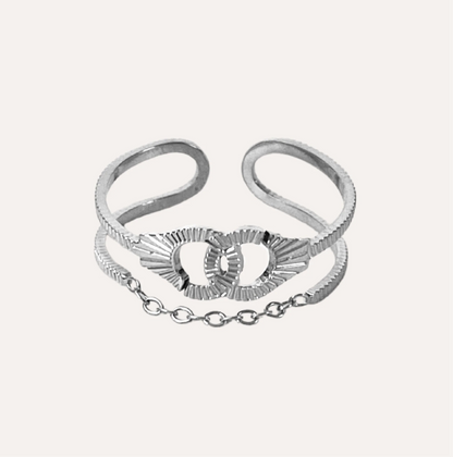 Alana | Bague en acier inoxydable