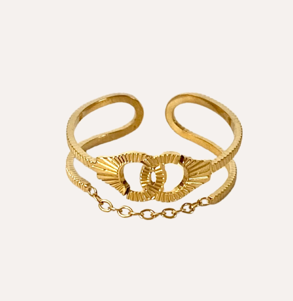 Alana | Bague en acier inoxydable